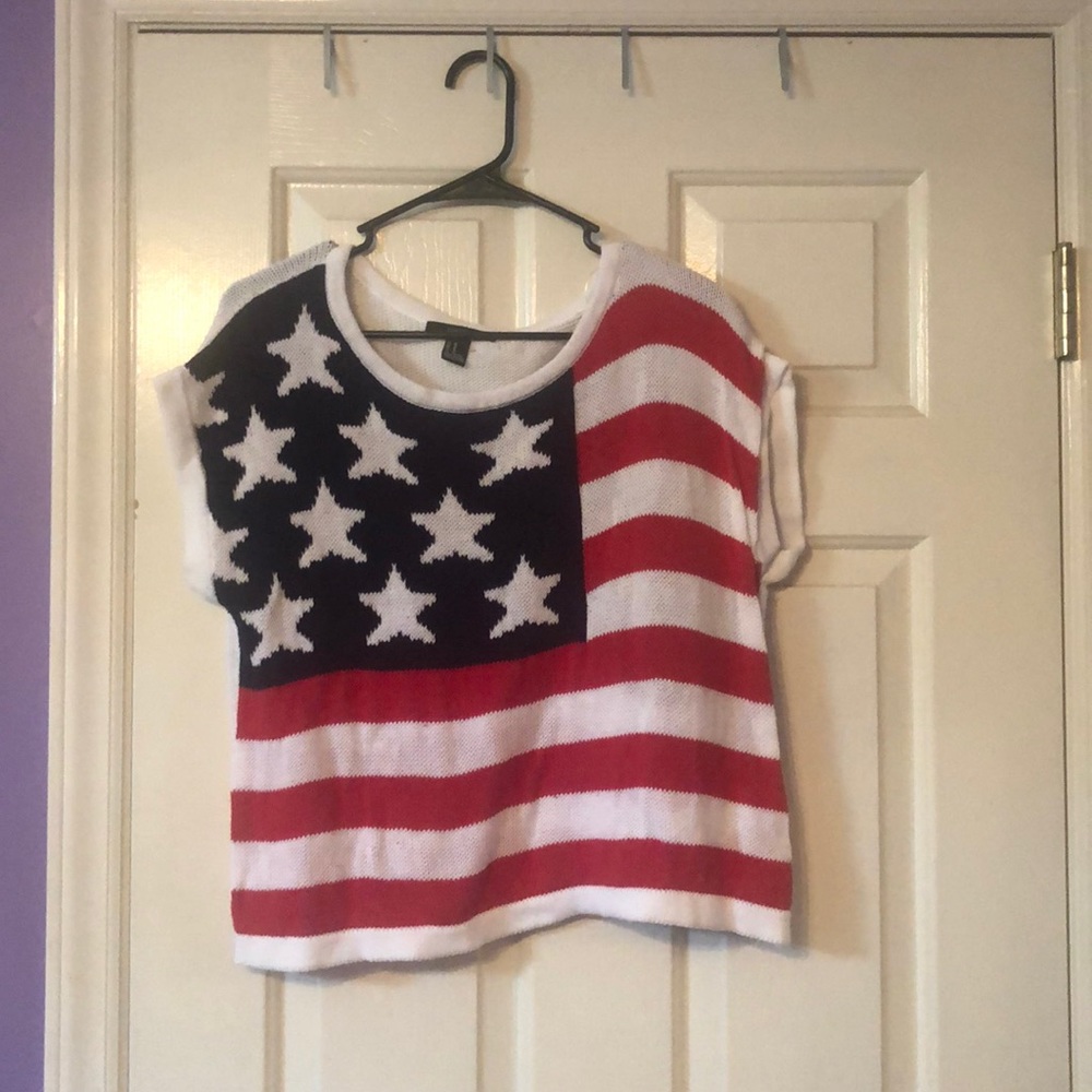 American flag short sleeved shirt!